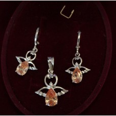 Apzeltīts rotaslietu komplekts ( bez ķēdītes)